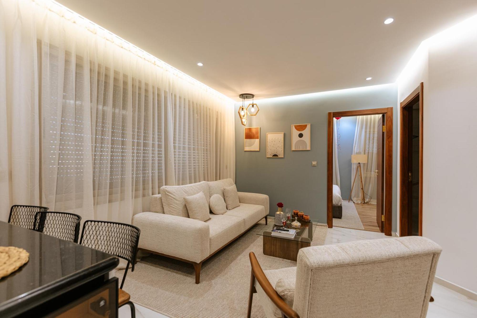 Marina View Residence Luxurious Studio Retreat With Stunning Ocean Views 1 Double Bedroom, 1 Convertible Couch 탕헤르 외부 사진